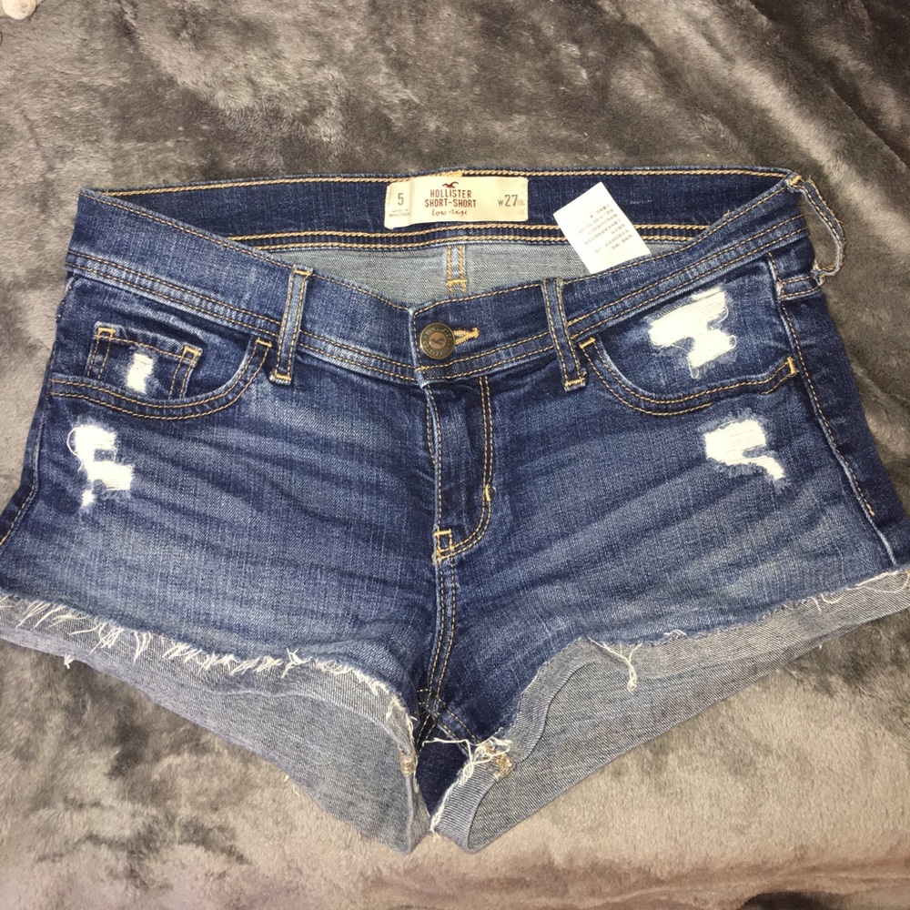 Hollister low rise short short jeans shorts